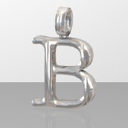 B letter pendant