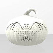 Haloween pumkin Bat