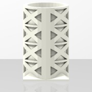 124x124x199 Beam Vase