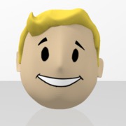 Bobblehead VaultBoy Big Gun - Mobile Head v6.8 (Head Only) (M)