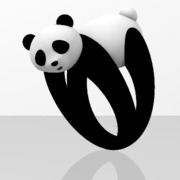 Faby Panda ring - Sz 56