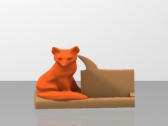 Mr Fox says business card holder