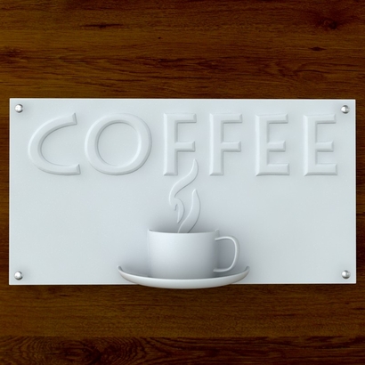 Coffee Sign with Text