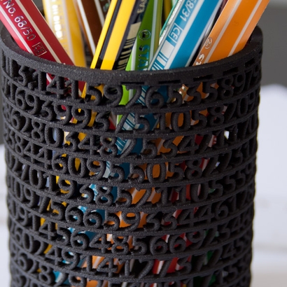 Pencil Pot : 500 digits of Pi