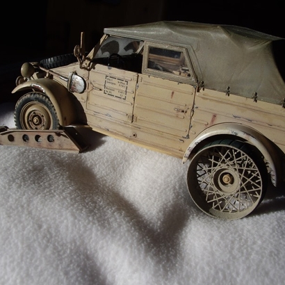 Snow Wheels for Tamiya RC-Kuebelwagen 1/16