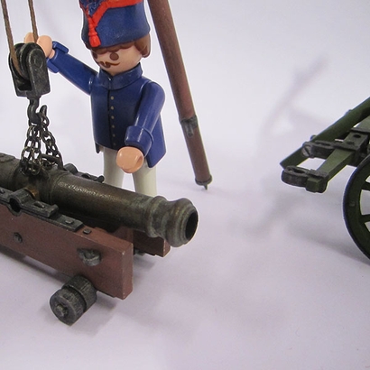 Chariot à fut pour chévre d'artillerie Gribeauval Playmobil