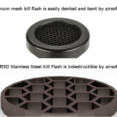 30mm Honeycomb Kill Flash / Sight Protector (Stainless Steel)